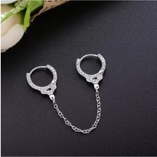 925 Ayar Gümüş Kelepçe Küpe - 1 Adet