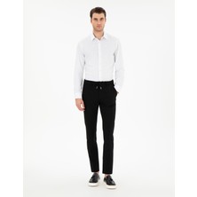Pierre Cardin Erkek Siyah Slim Fit Esnek Jogger Kanvas Pantolon 50305839-VR046