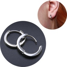 Bylin 316L Cerrahi Çelik Halka Küpe - 14 mm