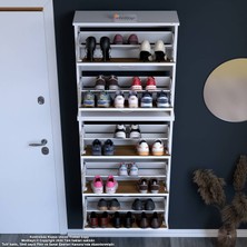 Modilayn VARBİ UMAY' 2 Li Asma Antre 72 x193x26 cm 5 Düşer Kapak 10 GözAyakkabılık