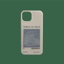iPhone 13 Uyumlu Colosseum Tasarımlı Içi Kadife Silikon Kılıf