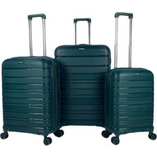Saddlebag Karbon Pp Seyahat Valizi Horizon Serisi Kırılmaz Bavul, 3'lü Set