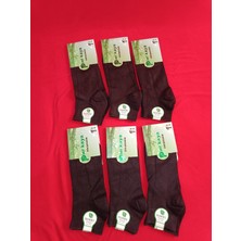 Dikişsiz Bambu Erkek Patik Siyah 6'lı Paket