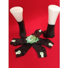 Dikişsiz Bambu Erkek Patik Siyah 6'lı Paket