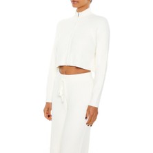 F21 Ribanalı Triko Hırka