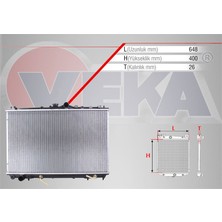 VEKA-16-3009B - Su Radyatoru Brazıng Mıtsubıshı Carısma (Da) 1.6 A-T 1995-2006