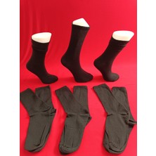 Moda Pamuklu Siyah Erkek Tenis Çorabı 6'lı Paket