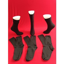 Moda Pamuklu Siyah Erkek Tenis Çorabı 6'lı Paket