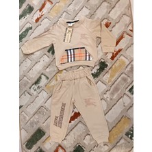 Baby Marka Borberi Desen Bisiklet Yaka Ikili Takım Unisex 1-5 Yaş