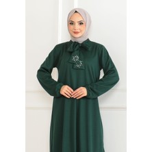 Orchid Style Taş Detaylı Tesettür Elbise