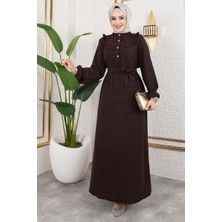 Orchid Style Rose Fırfırlı Aerobin Elbise