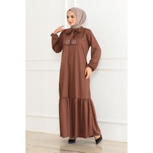 Orchid Style Taş Detaylı Tesettür Elbise