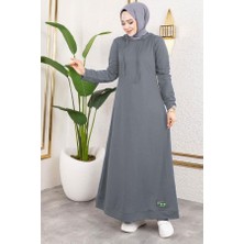 Orchid Style Arma Detaylı Kapşonlu Spor Elbise