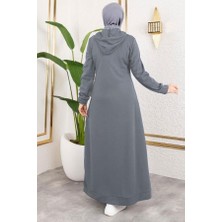 Orchid Style Arma Detaylı Kapşonlu Spor Elbise