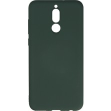 Bilişim Akademi  Huawei Mate 10 Lite Kılıf Silikon Kılıf Yumuşak Kılıf Içi Kadife Lansman - Koyu Yeşil