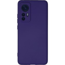 Bilişim Akademi  Xiaomi Mi 12 Kılıf Silikon Kılıf Yumuşak Kılıf Içi Kadife Lansman - Mor