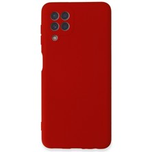 Bilişim Akademi  Samsung Galaxy A22 Kılıf Silikon Kılıf Yumuşak Kılıf Içi Kadife Lansman - Kırmızı