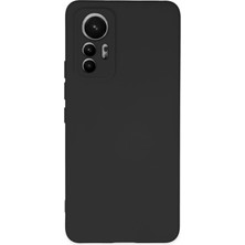Bilişim Akademi  Xiaomi Mi 12 Lite Kılıf Silikon Kılıf Yumuşak Kılıf Içi Kadife Lansman - Siyah