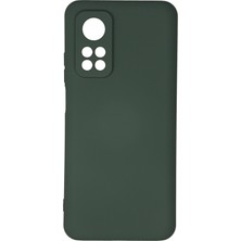 Bilişim Akademi  Xiaomi Mi 10T Kılıf Silikon Kılıf Yumuşak Kılıf Içi Kadife Lansman - Koyu Yeşil