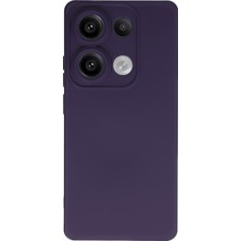 Bilişim Akademi  Xiaomi Redmi Note 13 Pro 4g Kılıf Silikon Kılıf Yumuşak Kılıf Içi Kadife Lansman - Mor