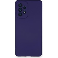 Bilişim Akademi  Samsung Galaxy A73 5g Kılıf Silikon Kılıf Yumuşak Kılıf Içi Kadife Lansman - Mor