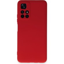 Bilişim Akademi  Xiaomi Poco M4 Pro 5g Kılıf Silikon Kılıf Yumuşak Kılıf Içi Kadife Lansman - Kırmızı