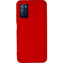  Xiaomi Pocophone M3 Kılıf Silikon Kılıf Yumuşak Kılıf Içi Kadife Lansman - Kırmızı