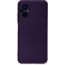 Bilişim Akademi  Xiaomi Poco M5 Kılıf Silikon Kılıf Yumuşak Kılıf Içi Kadife Lansman - Mor