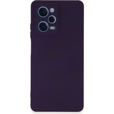 Bilişim Akademi  Xiaomi Redmi Note 12 Pro 5g Kılıf Silikon Kılıf Yumuşak Kılıf Içi Kadife Lansman - Mor