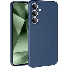 Bilişim Akademi  Samsung Galaxy S24 Fe Kılıf Silikon Kılıf Yumuşak Kılıf Içi Kadife Lansman - Lacivert