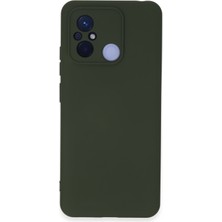 Bilişim Akademi  Xiaomi Redmi 12C Kılıf Silikon Kılıf Yumuşak Kılıf Içi Kadife Lansman - Koyu Yeşil