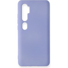 Bilişim Akademi  Xiaomi Mi Note 10 Kılıf Silikon Kılıf Yumuşak Kılıf Içi Kadife Lansman - Lila