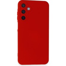 Bilişim Akademi  Samsung Galaxy A25 5g Kılıf Silikon Kılıf Yumuşak Kılıf Içi Kadife Lansman - Kırmızı