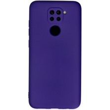 Bilişim Akademi  Xiaomi Redmi Note 9 Kılıf Silikon Kılıf Yumuşak Kılıf Içi Kadife Lansman - Mor