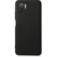 Bilişim Akademi  Xiaomi Redmi Note 10S Kılıf Silikon Kılıf Yumuşak Kılıf Içi Kadife Lansman - Siyah