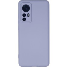 Bilişim Akademi  Xiaomi Mi 12 Kılıf Silikon Kılıf Yumuşak Kılıf Içi Kadife Lansman - Lila