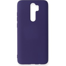 Bilişim Akademi  Xiaomi Redmi Note 8 Pro Kılıf Silikon Kılıf Yumuşak Kılıf Içi Kadife Lansman - Mor