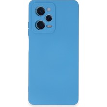 Bilişim Akademi  Xiaomi Redmi Note 12 Pro 5g Kılıf Silikon Kılıf Yumuşak Kılıf Içi Kadife Lansman - Mavi