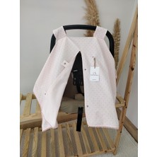 Mamaraduga Tek Puset Örtüsü Çift Taraflı Düz Pembe-Puantiyeli