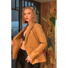 Lees İstanbul Blazer Ceket- Taba