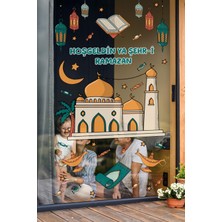 Cami, Sarkıtlar ve Ramazan-I Şerif Figürlü Sticker Seti, Çocuk Bebek Odası Ramazan Sticker Seti