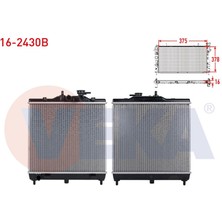 VEKA-16-2430B - Su Radyatoru Brazıng Kıa Pıcanto (Ta) 1.1 A-T 2011-