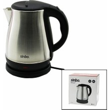 Çelik Kettle Su Isıtıcısı Kablosuz Kullanım 1.8lt 360° Dönebilme Otomatik Kapanma SK-8028