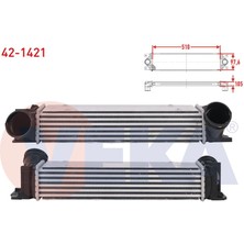 VEKA-42-1421 - Turbo Radyatoru (Intercooler) Bmw 3 (E90) 325 D 197 Hp 2006-2010