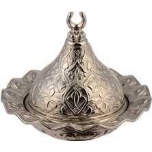 Yaren Style Altılı Gümüş Metalli Kahve Fincanı Takımı – Mırra Kahvesi Sunumu Için Özel Set  | Arap Espresso & Zemzem Takımı