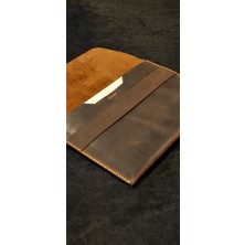 MAT DERİ Macbook Çanta Taba Hakiki Deri El Yapımı Macbook M1 M2 M3 M4 Kılıf