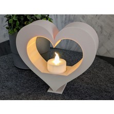 Kalp Şeklinde Dekoratif Mumluk