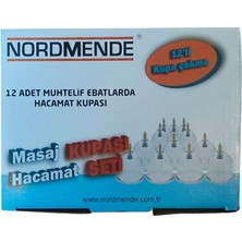 12 Li Hacamat Kupa Seti. 1 2 Parmak Pompa Hediye