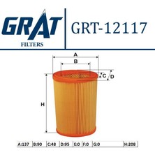 GRAT-12117 - Hava Fıltresı ( Peugeot: 106 / Cıtroen: Saxo-Xsara 1.5d)