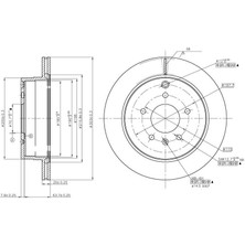 MGA-50373 - Fren Dısk Arka Hava Kanallı 303-5 ( Chevrolet: Captıva 06 -  / Opel: Antara 07 - 12)